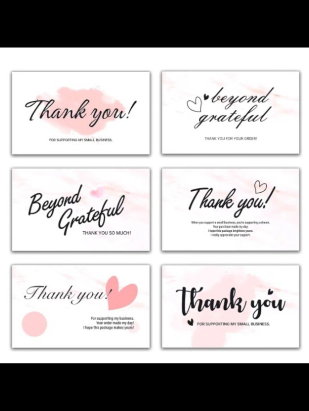 100ct ~ THANK YOU CARDS, ASSORTMENT